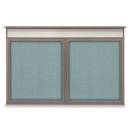 United Visual Products Open Faced Traditional Corkboard, 96x48" UV647A-GOLD-SURF